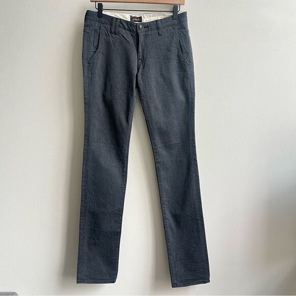 Chimala Chimalayan Japan Selvedge Denim Black Gray Low Rise Skinny Rocker 27 - Picture 2 of 8